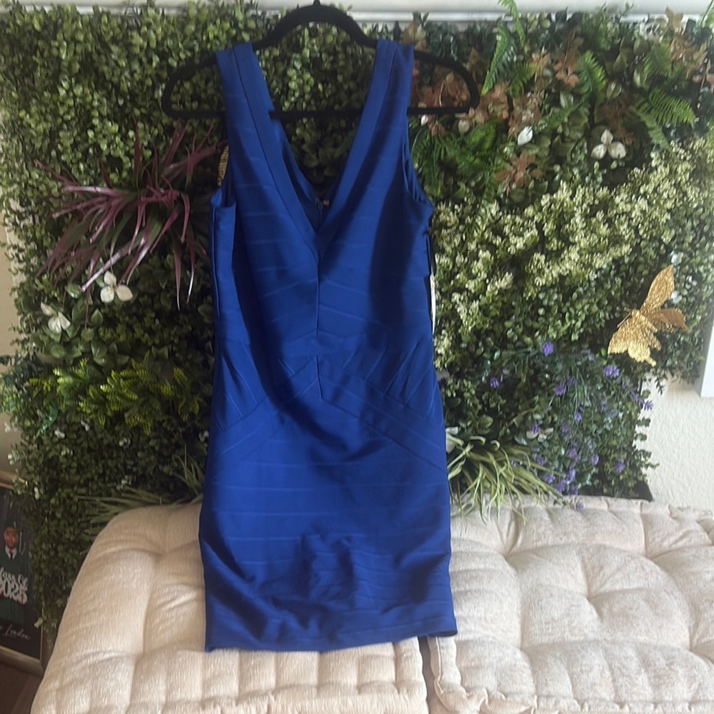 Kensie Royal Blue Sleeveless Mini Dress